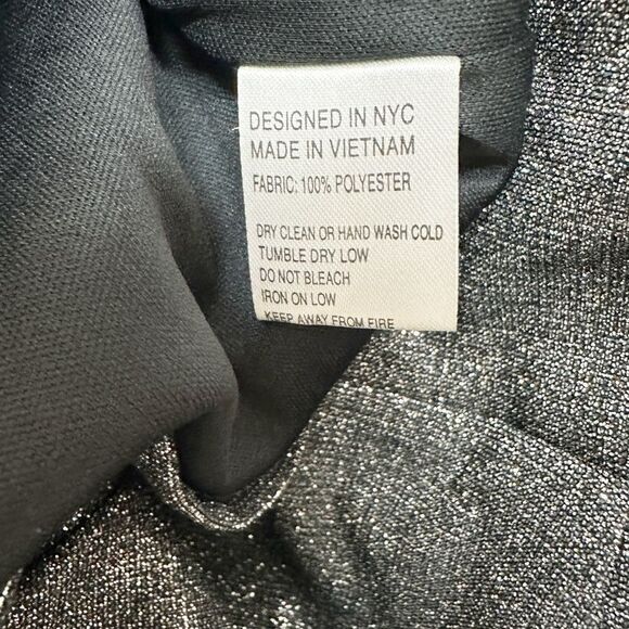 Yumi Kim Studio 54 Asymmetrical One Sleeve Mini Dress - Gun Metal Sparkle XXS - Picture 12 of 13